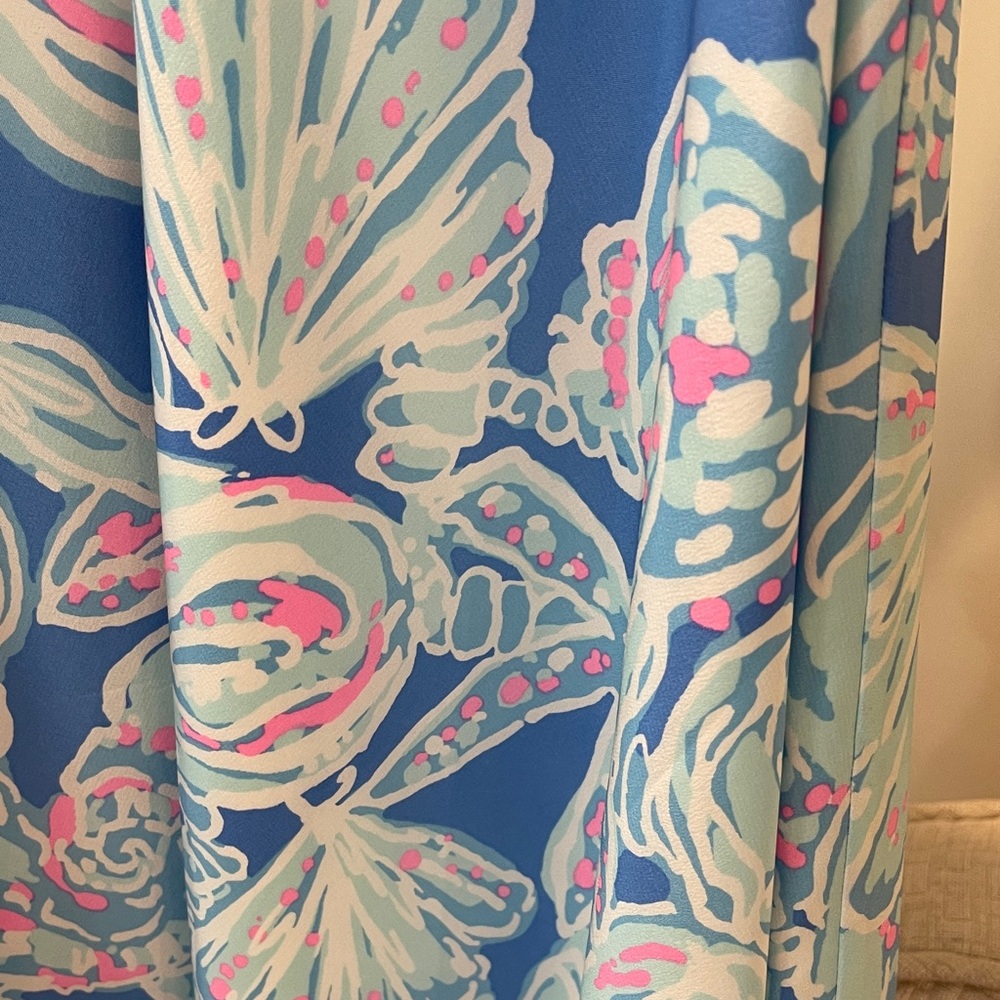 Lilly Pulitzer Blue and Pink Floral Chemise - Picture 3 of 3